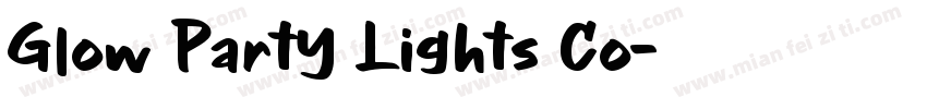 Glow Party Lights Co字体转换